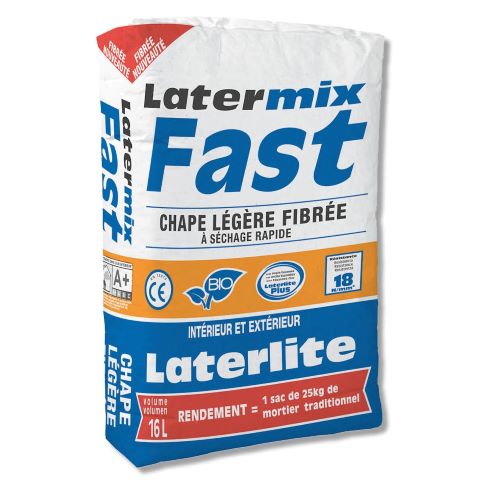 Latermix Fast: Quick-drying lightweight fibre-reinforced floor screed